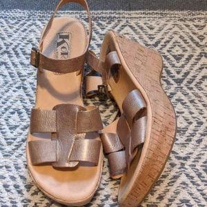 Kork-ease metallic sandals